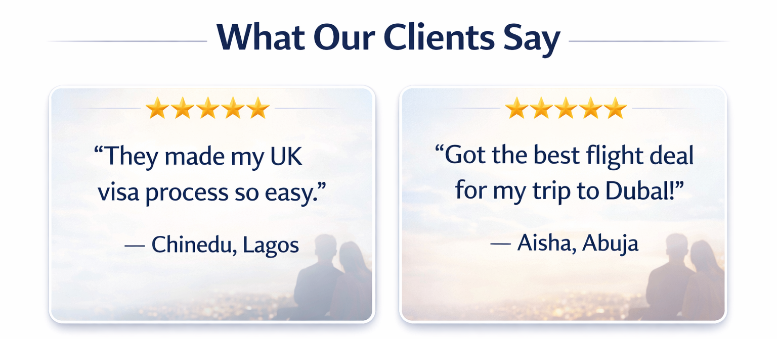 Testimonies from clients about Eddy Global Wings